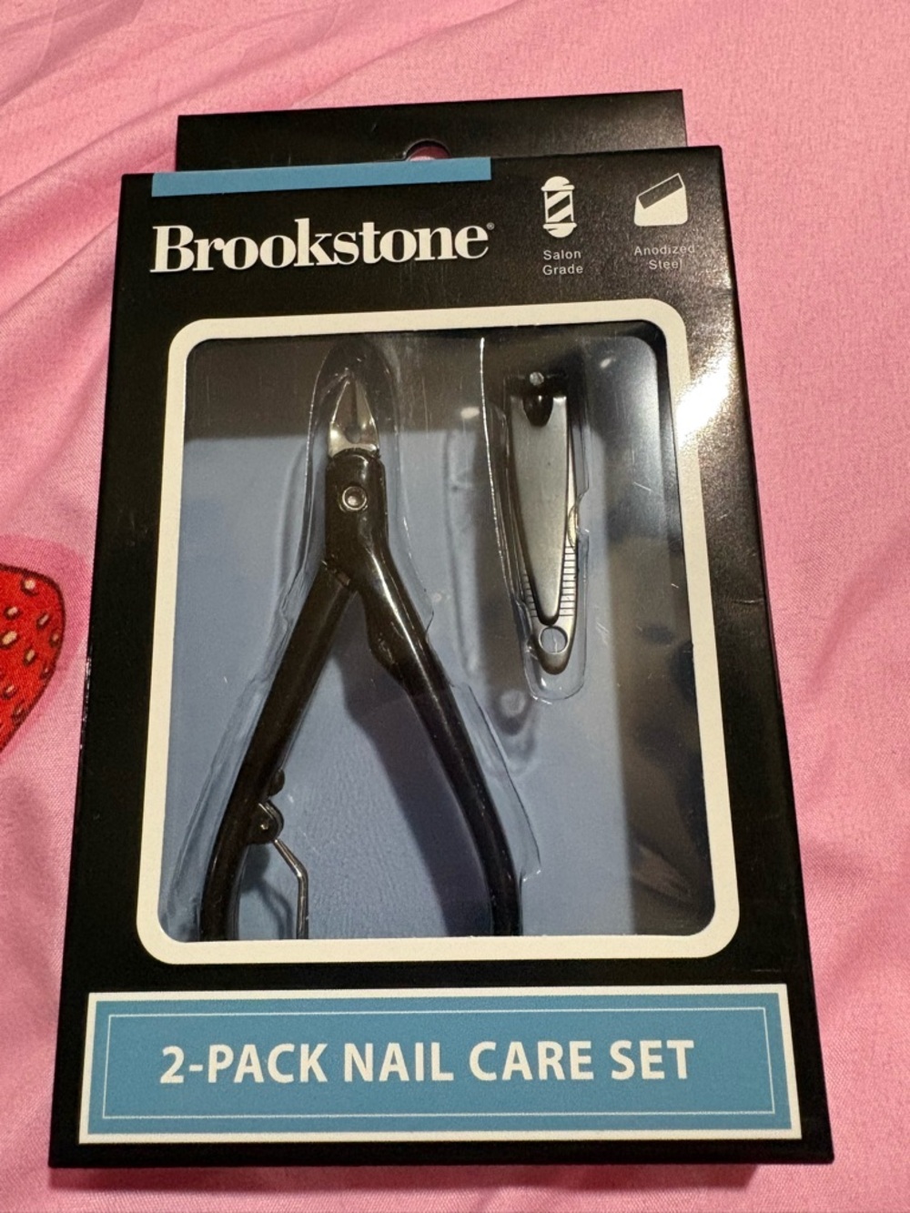 Brookstone 2-Pack Nail Care Set - Black